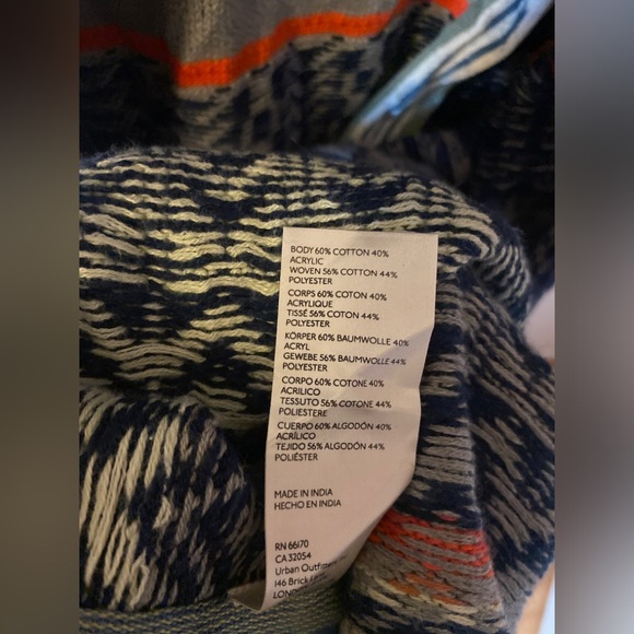 FREE PEOPLE WOMEN'S BLUE SKIES Maxi Cardigan Vest Large - Picture 8 of 8